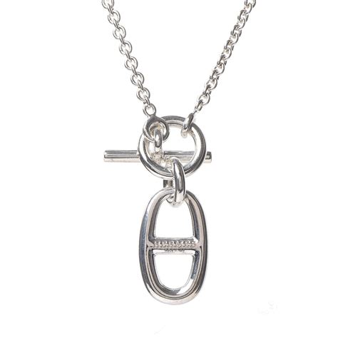 chaine d'ancre hermes|hermes chaine d'ancre necklace silver.